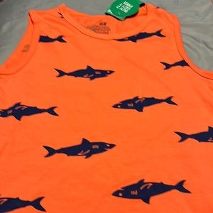 Tank shark sleeveless tee